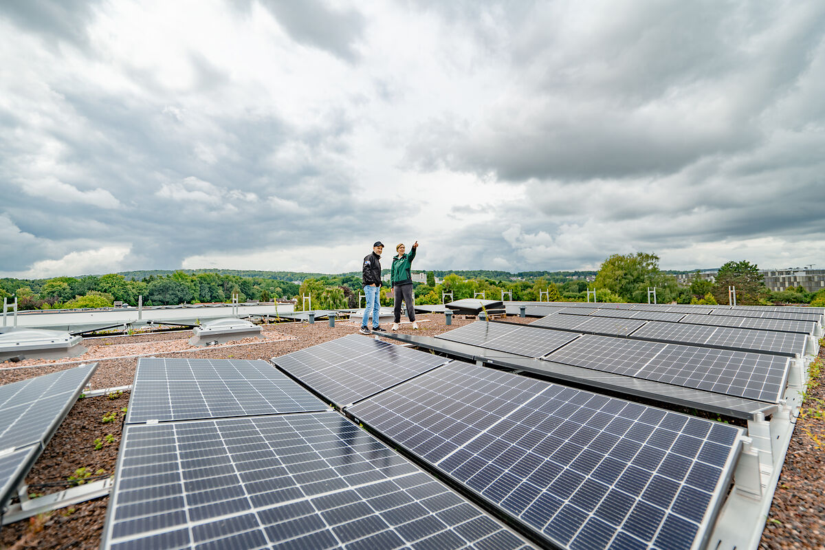 Solaranlage auf dem Dach